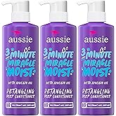 Aussie 3 Minute Miracle Moist Detangling Deep Conditioner Treatment with Avocado Oil, Paraben and Sulfate Free, 1.42 L in Tot