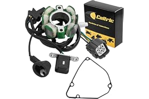 Caltric Stator And Gasket Compatible with Kawasaki Kx250F Kx 250F 2005 2006 2007 2008 Magneto