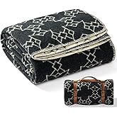 Molithe 100% Wool Blanket, 62" x 86", Warm, Thick, Washable, Military Wool Blanket, Great for Camping, Outdoors, Sporting Events, Survival Kits Star