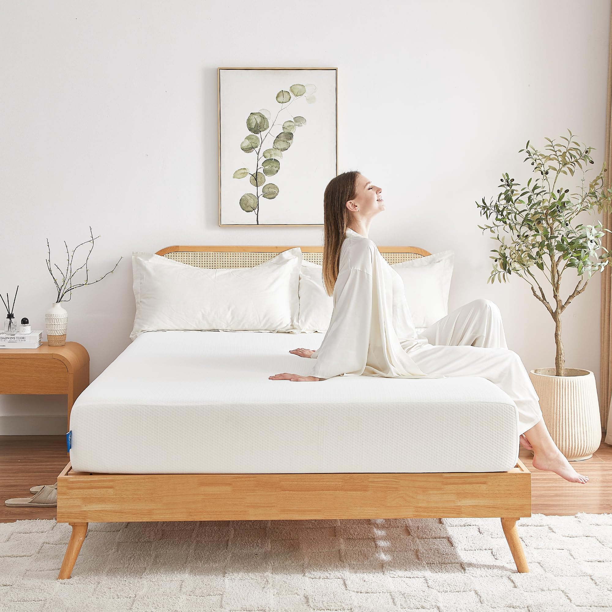Photo 1 of UACEO Full Mattress, 6 Inch Memory Foam Mattress in a Box, Fiberglass Free Full Size Mattresses for Pressure & Pain Relief, Soft and Comfortable