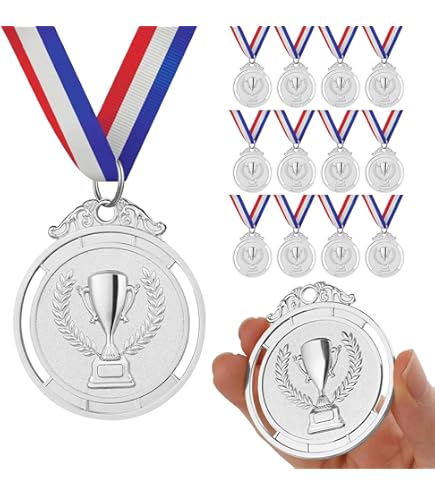 Lot De 15 Médailles Pour Enfants - Or, Argent, Bronze (6 Cm) Avec Rubans - Récompenses Sportives, Fêtes, Jeux