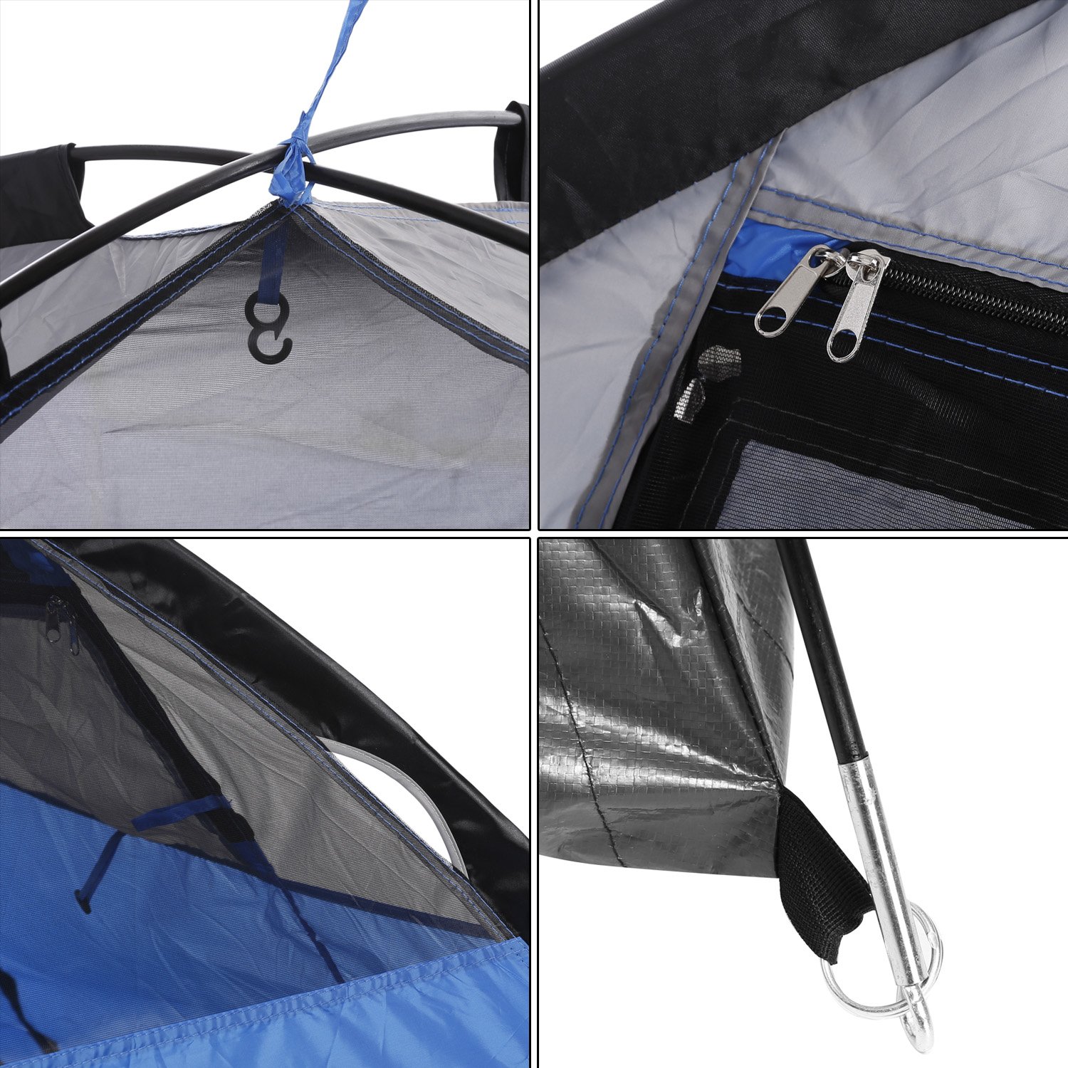 Ultrey Outdoor Kuppelzel leichtes Pop Up Wurfzelt 2-3 Personen Zelt Campingzelt, Verschiedene Farben