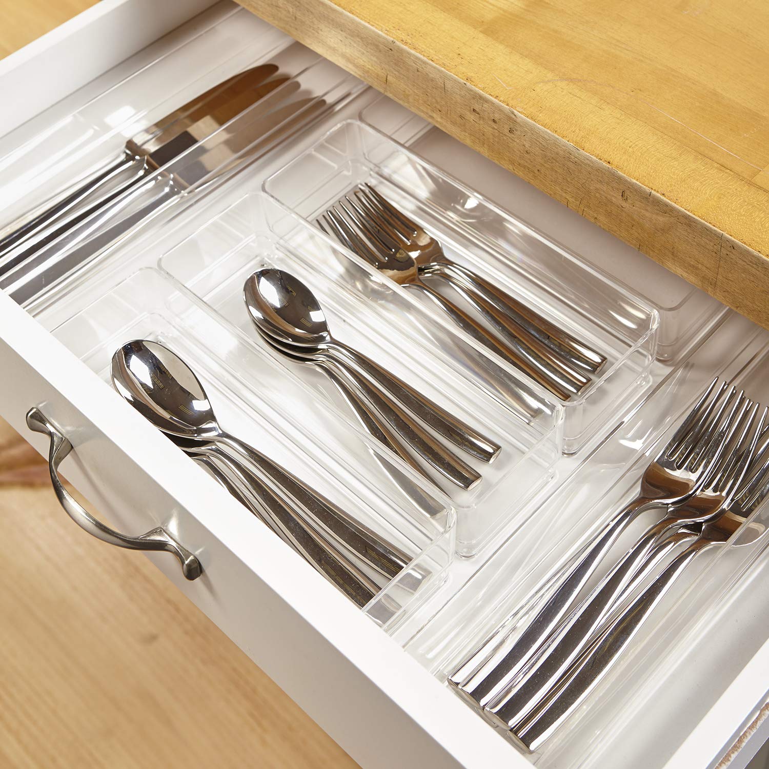 STORi Clear Plastic Vanity, Desk and Kitchen Drawer Organizers 6