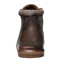Men's Casual Oxford Sneaker Boots - Embossed Leaf