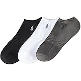 POLO RALPH LAUREN Men's Athletic Performance Tech Low Cut Socks (3-Pack)