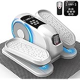 GooMags Low Impact Mini Under Desk Elliptical Quiet Electric Leg Exerciser | Compact portable under desk elliptical with non-