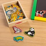 Melissa & Doug Wooden Animal Magnets Educational Travel Game 2+ FSC view 9