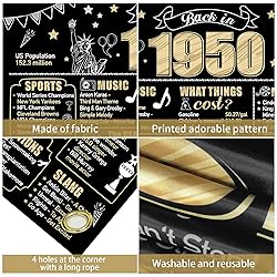 Eiurteao Large 75th Birthday Banner Backdrop