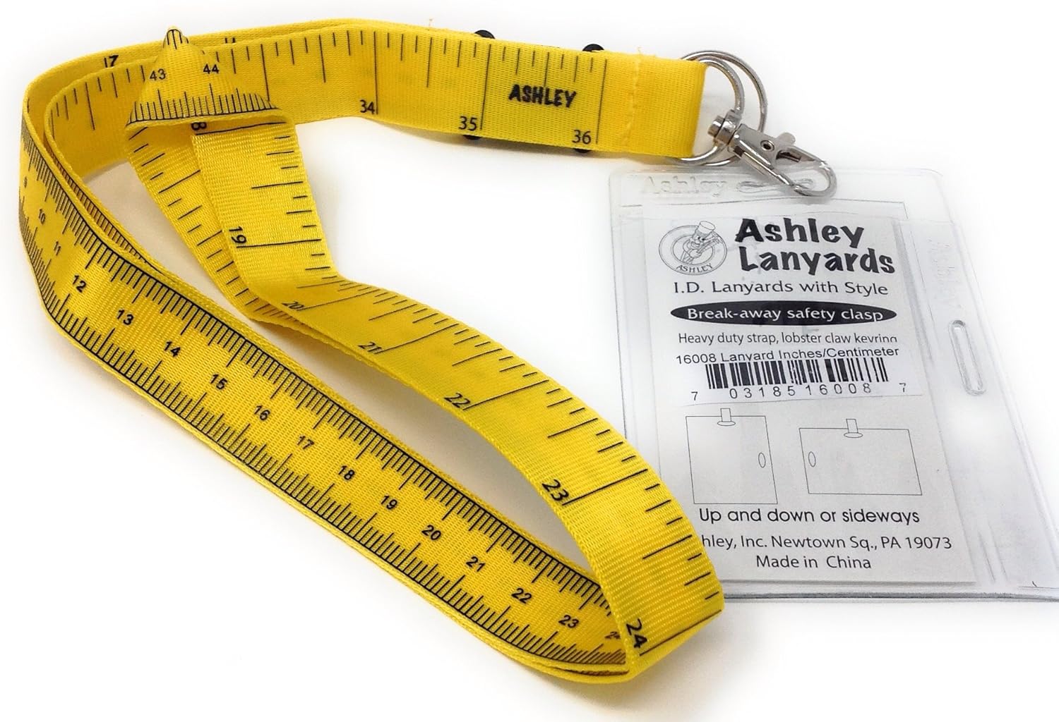 Holder and Keyring Lanyard Tape Measure with I.d 1 Package of Badge