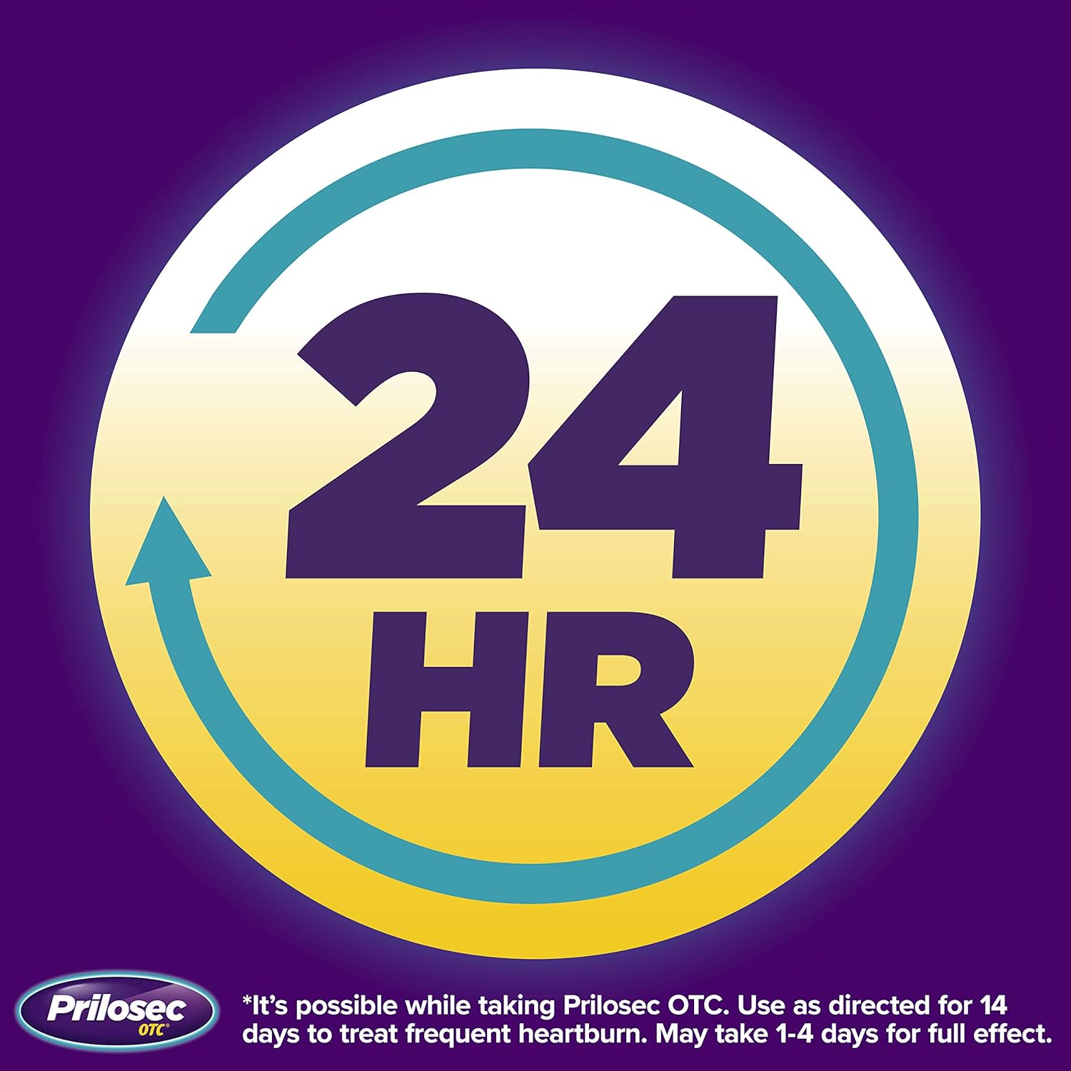 Prilosec OTC Omeprazole, Frequent Heartburn Relief Medicine & Acid Reducer, 42 Count, Proton Pump Inhibitor: Health & Personal Care