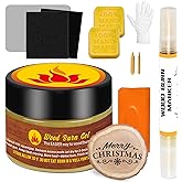 1DFAUL Wood Burn Paste Pen Kit, 4OZ Wooden Burning Gel, Double Sided Wood Burn Marker Kit for DIY Beautiful Wooden Burning in