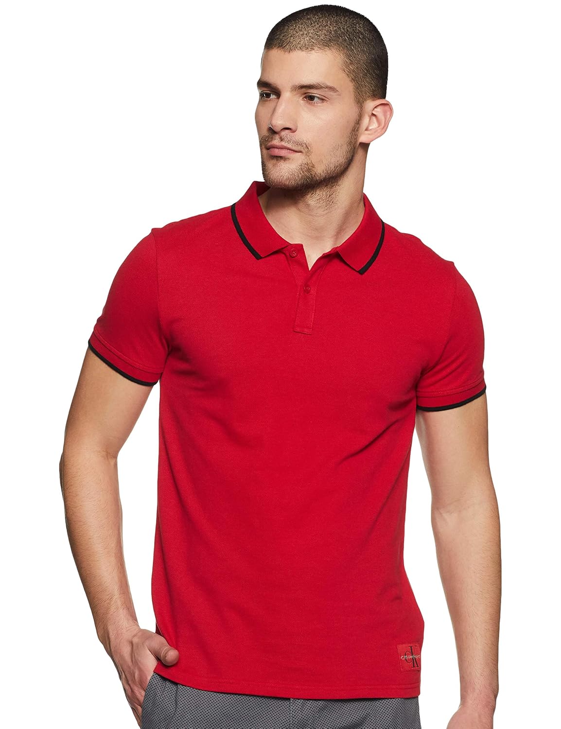 calvin klein slim fit polo