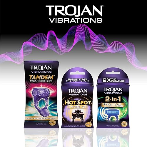 Trojan Vibrations Hot Spot Vibrating Ring ( Packaging May Vary) in Saudi  Arabia | Whizz Condoms