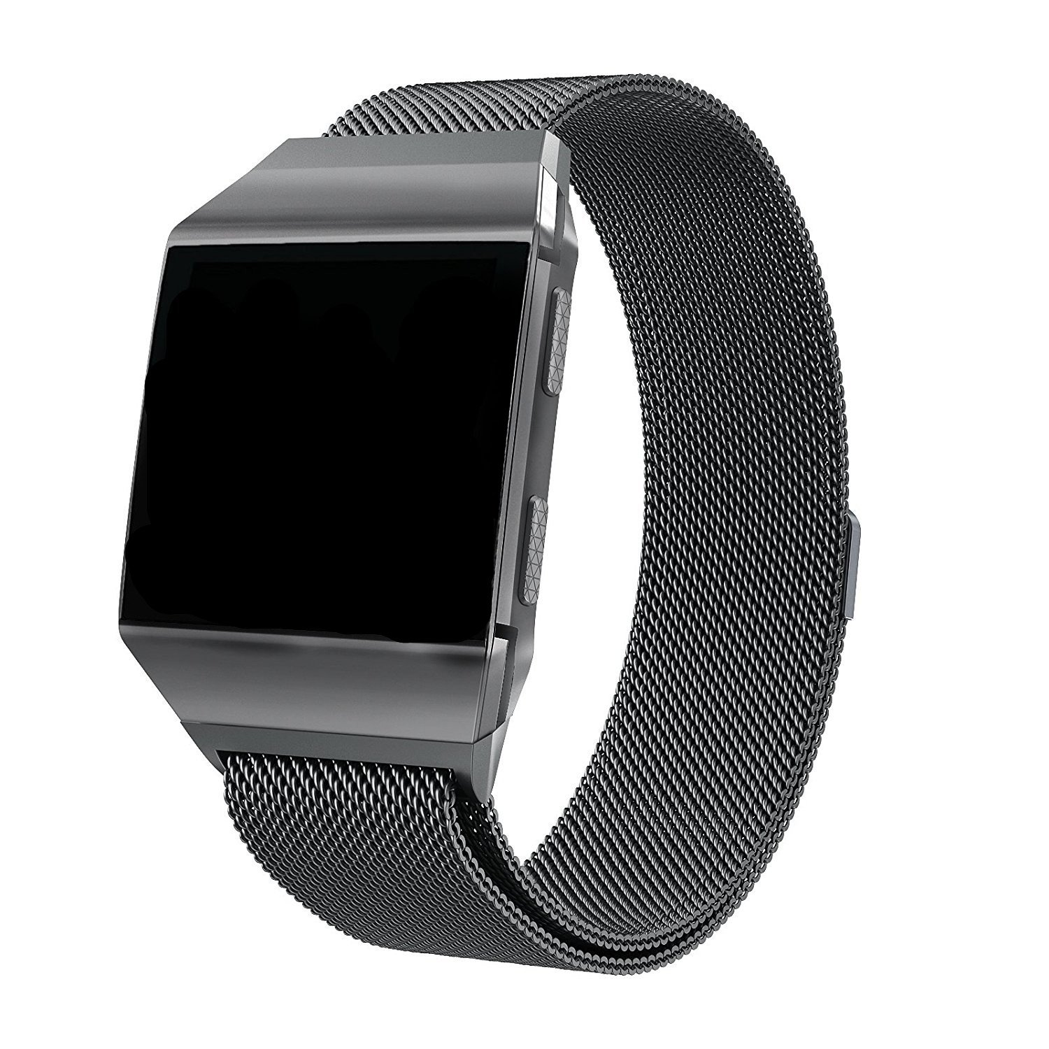 Fitbit Ionic Bands Accessories, SWAWS Milanese Loop Stainless Steel Watch Band Strap with Magnetic Lock for Fitbit Ionic Smartwatch,Small and Large ...