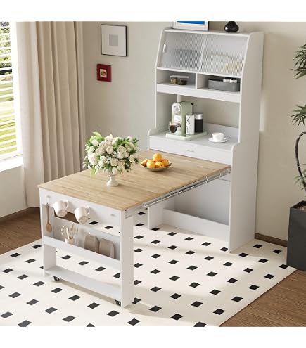 Amazon.com - Merax Sideboard Buffet Cabinet with Foldable Dining