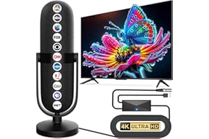 HDTTVVT 2026 TV Antenna for Local Channels,Antenna for Smart with 360° Signal Booster Reception,Digital Antenna 1900+ Miles Range Support 8K 4K 1080p Televisions,Strongest HD TV Antenna Indoor-25ft Coax Cable