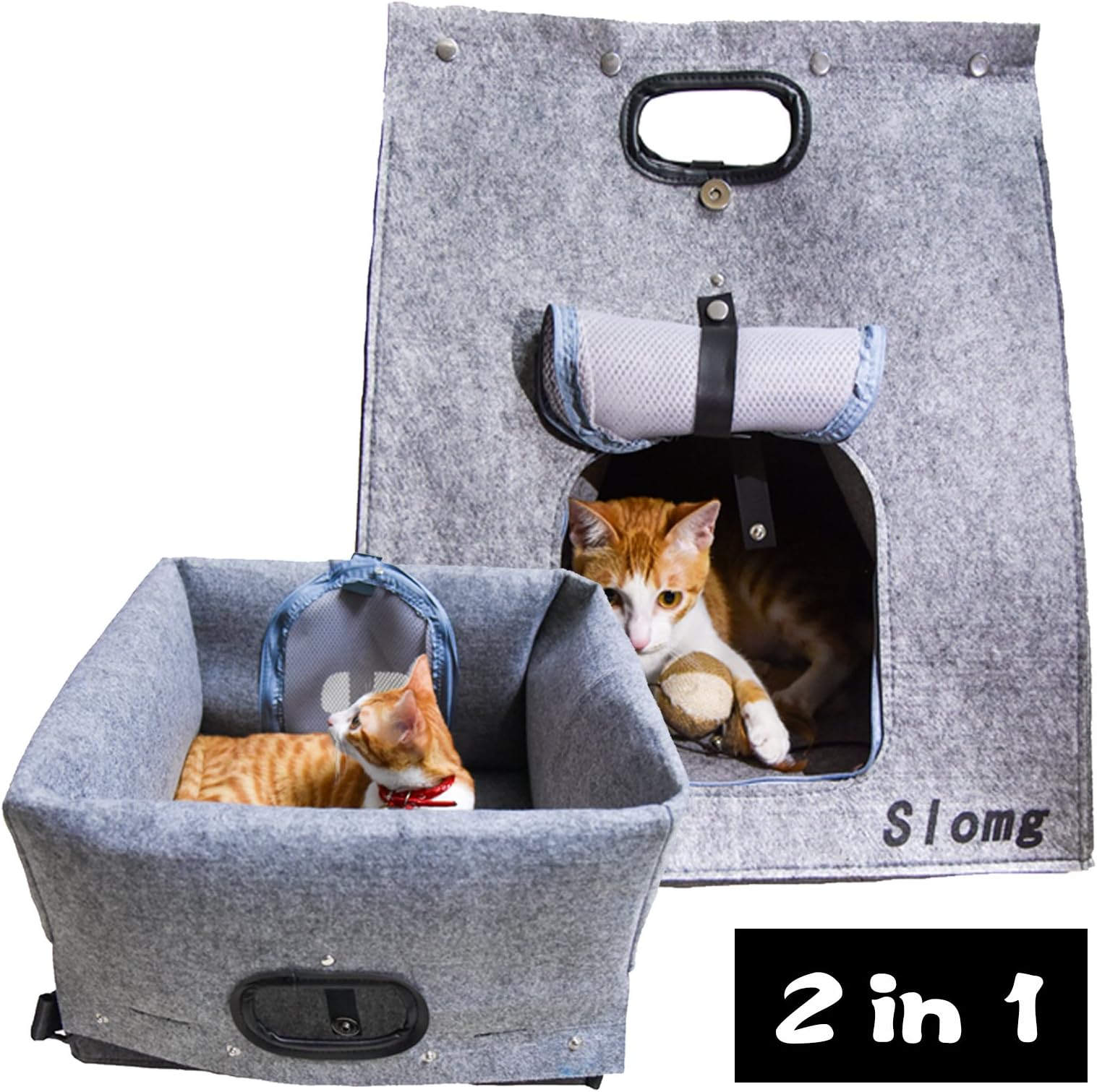 Soft Sided Pet Travel Carrier Tote, Airline Approved Pet Animal Carrier Purse, Portable Collapsible Pet Carrier, Adjustable Pet Sling Shoulder Bag, Soft Backpack Cat Dog Rabbit Carrier, Grey