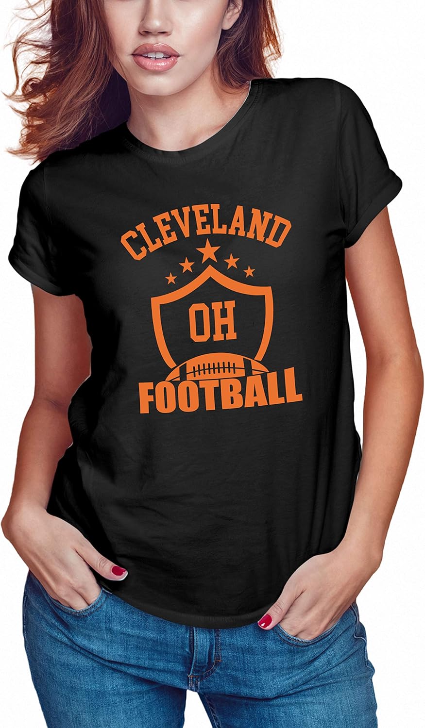 Cleveland Browns Ohio Football Fan Women's TShirts Amazon.ca