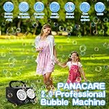 PANAMALAR Bubble Machine Automatic Bubble Maker with Lights 2000+ Bubbles view 2