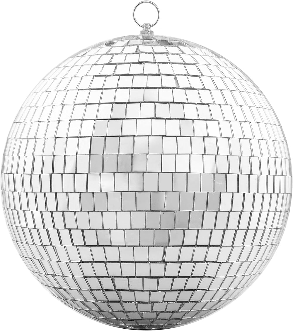 Devan 20CM Silver Mirror Ball Disco Party Hanging Decor