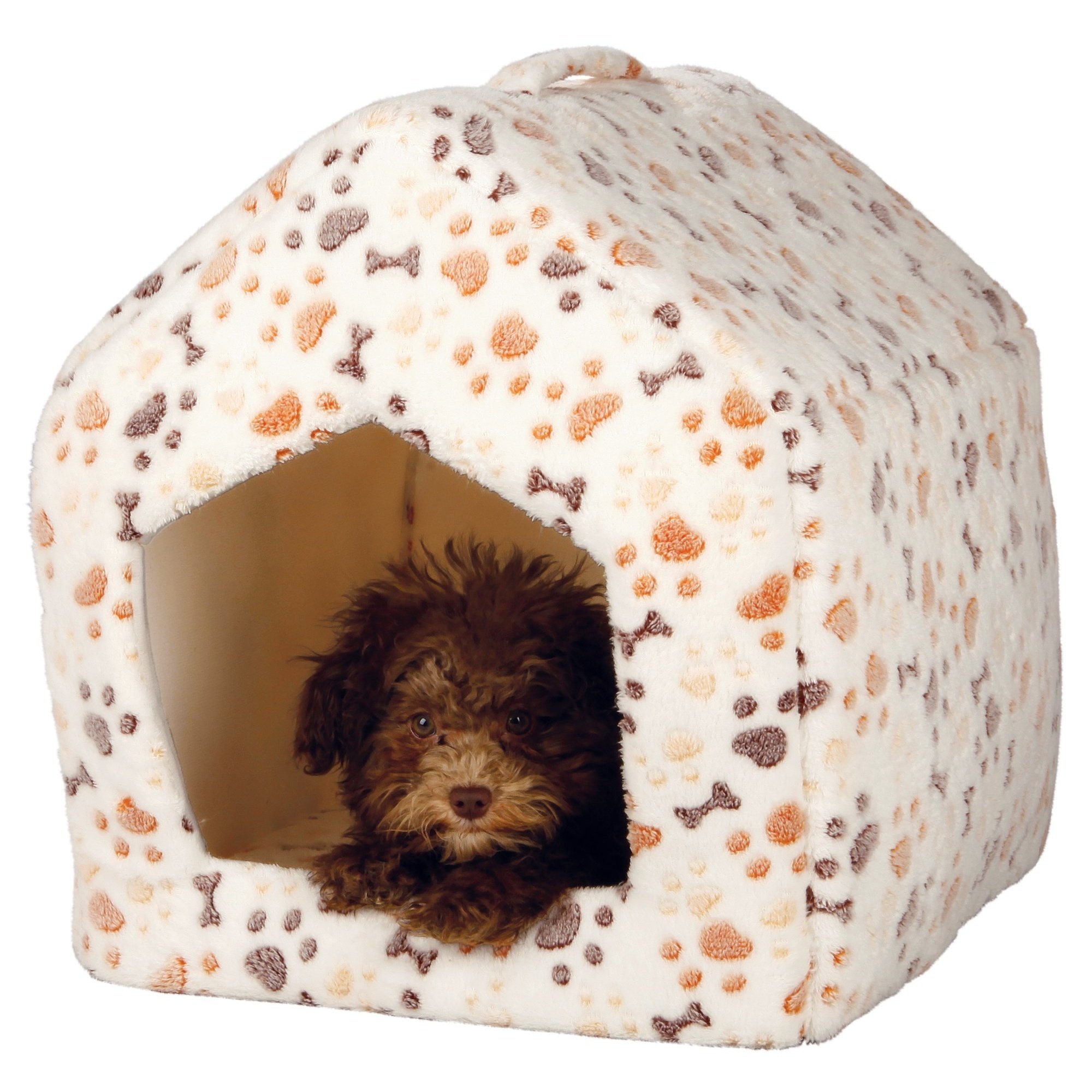 Trixie Lingo Cuddly Cave, 40 x 40 x 45 cm, White/Beige