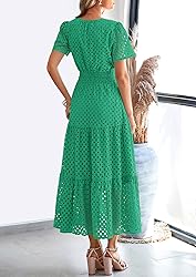 PRETTYGARDEN Womens 2025 Summer Maxi Dress Short