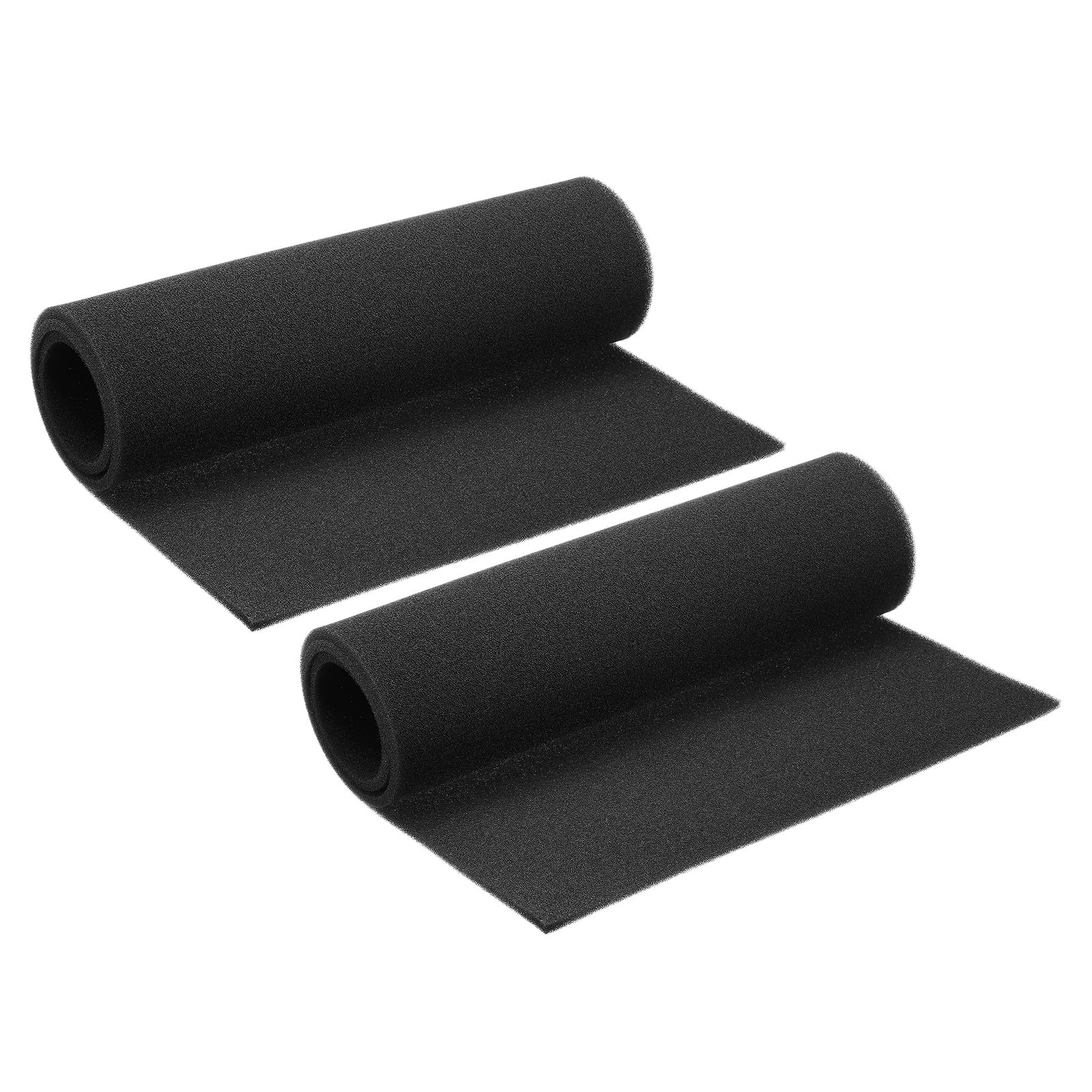 PATIKIL 39.3" x 16" x 1/4" Air Conditioner Filter Replacement, 2 Pack Compatible Foam Filter Washable Reusable for Air Conditioning Purifiers, Black