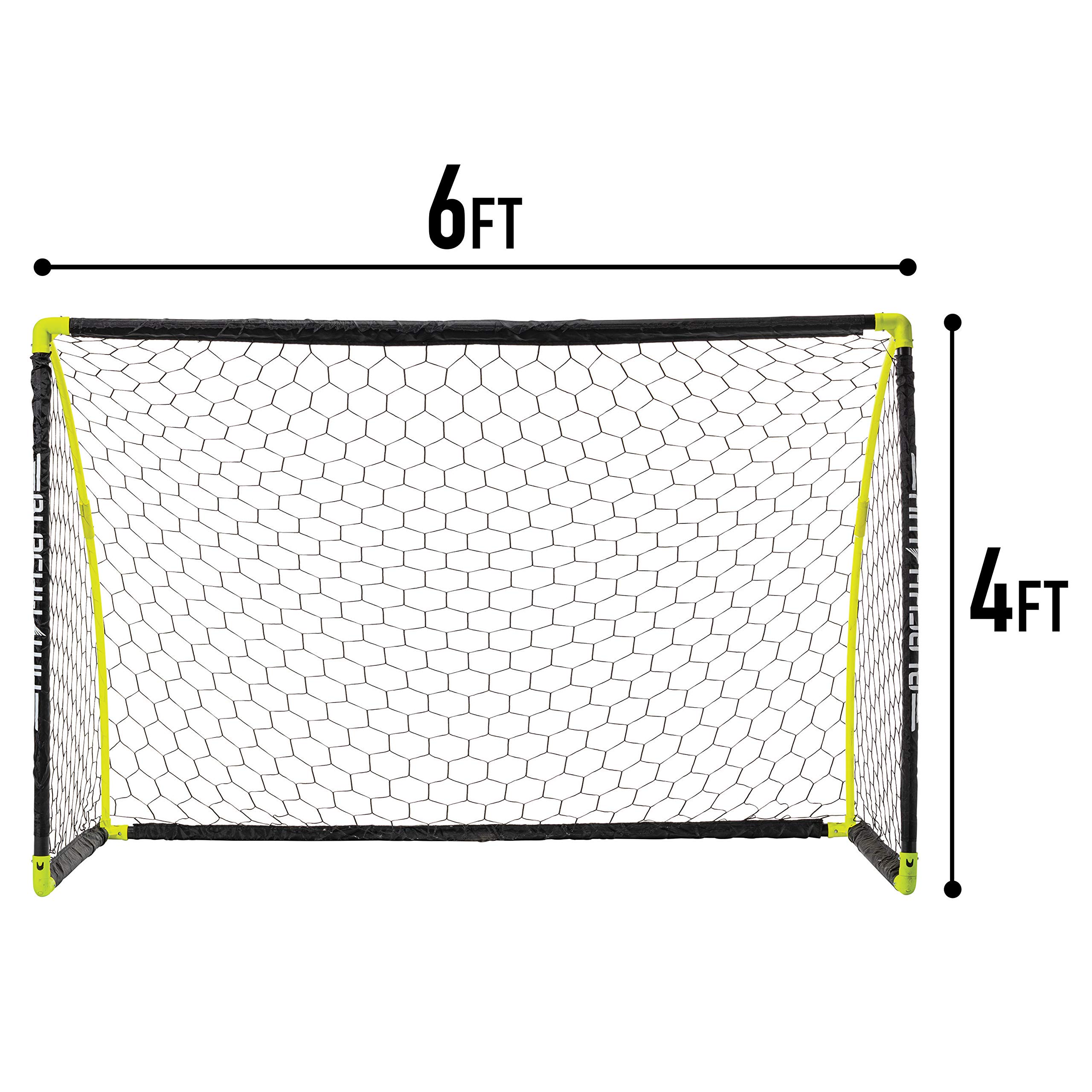 Franklin Sports Blackhawk Insta-Set Portable Soccer Goal - 6' x 4'