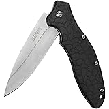 Kershaw Oso Sweet (1830) Folding Pocketknife with Satin-Finished 3.1-Inch 8Cr13MoV Stainless Steel Blade, Glass-Filled Nylon