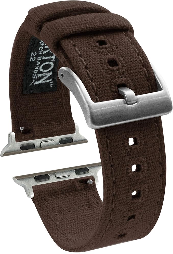 Barton Watch Bands Correas de reloj de lona y acero