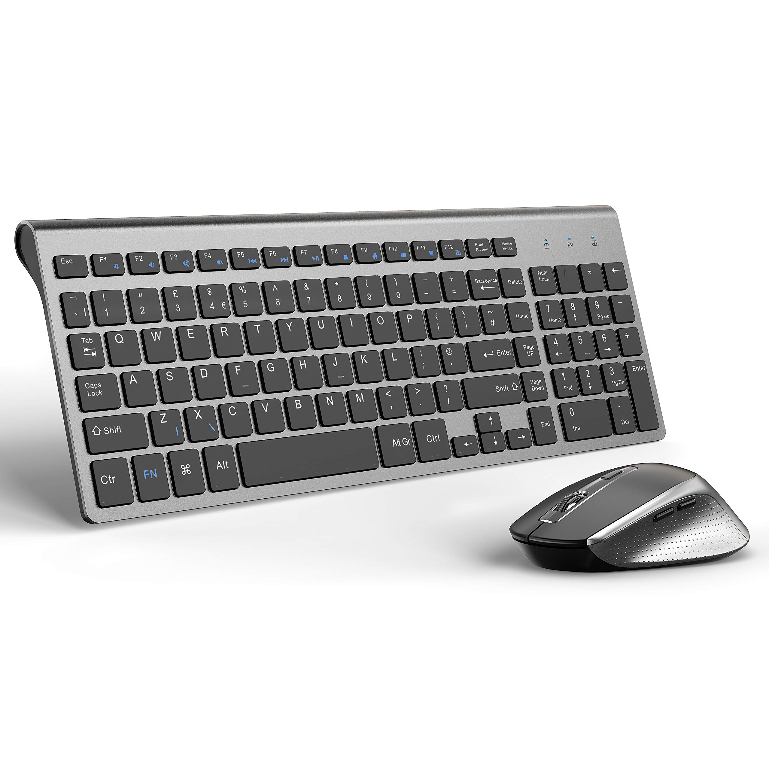 Wireless Keyboard And Mouse Set Compact Wireless Keyboard With Numeric Keypad And Ergonomic Quiet Mouse Full Size 2400 Dpi For Windows By Joyaccess Qwerty Uk Layout Black Gray Buy Online In Aruba At Aruba Desertcart Com Productid