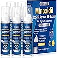 5% minoxidil foam for men-5pack， Infused with Biotin, Hair Growth Treatment, Supports Thicker and Fuller Hair & Beard (10.5oz, 5 Month Supply)
