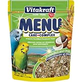 Vitakraft Menu Parakeet Food 2.5 lb. | Nutrient-Rich Seed Blend, Natural Foraging Mix, Daily Diet Formula, Resealable Bag, 2.5 lb Pack