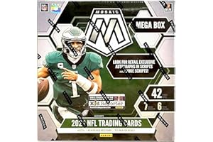 2023 Panini Mosaic NFL Football Trading Cards Mega Box Superior Sports Investments Exclusive ! Look for Autographs.