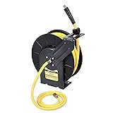 Amazon Commercial GAC-HR-004 Air Reel Retractable 3/8" Inch x 50' Feet Premium Commercial Flex Hybrid Polymer Hose Max 300 PS