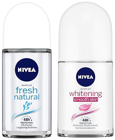 Buy Nivea Deodorant Roll On Fresh Natural 50ml And Nivea Deodorant Roll On Whitening Smooth Skin 50ml Online At Low Prices In India Amazon In