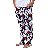 Friday The 13th Mens' Jason Voorhees Mask Horror Allover Print Sleep Pajama Pants