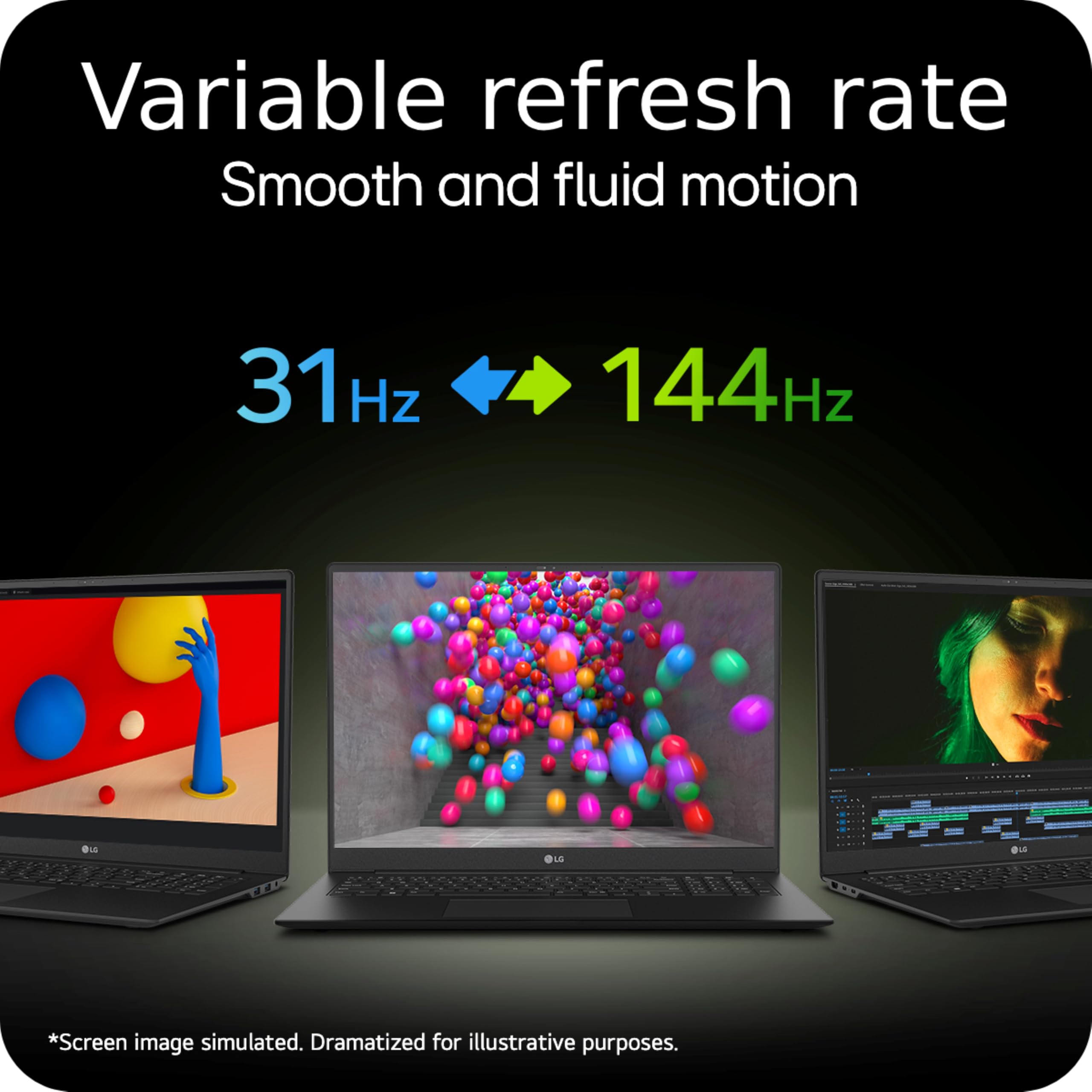 LG gram Pro 16-inch Thin and Lightweight Laptop, Intel Evo Edition - AI-enabled Intel Core Ultra 7 Processor, Windows 11 Home, 16GB RAM, 1TB SSD, Black