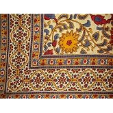 India Arts Sunflower Print Tapestry Cotton Bedspread 108" x 88" Full-Queen Yellow