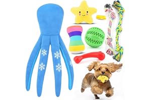 LOYEE Puppy Toys 8 Pack for Small Dogs, Luxury Dog Chew Toys with Squeaky Plush Toys, Rope Toys and Ball, Teething Toys for Puppy Supplies