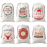 Faylapa 6 Pack Christmas Large Santa