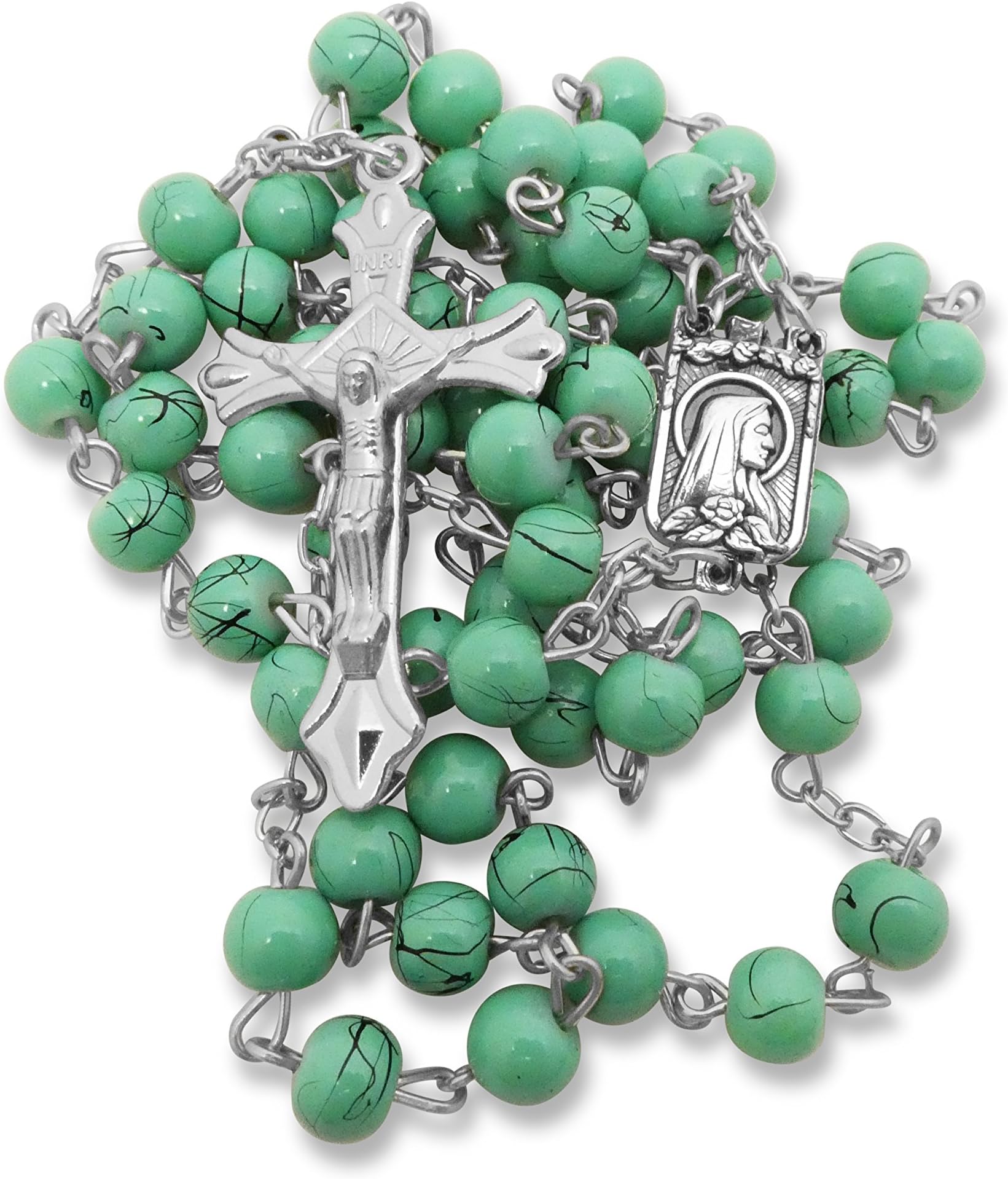 Turquoise Colored, Desert Style Rosary - Easter Prayer Beads in Gift Box