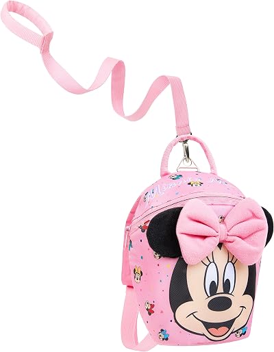 Disney Minnie Mouse Toddler Backpack Reins Child Harness 1-4 Years Pink