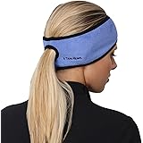 TrailHeads Women’s Ponytail Headband | Fleece Earband | Winter Running Headband