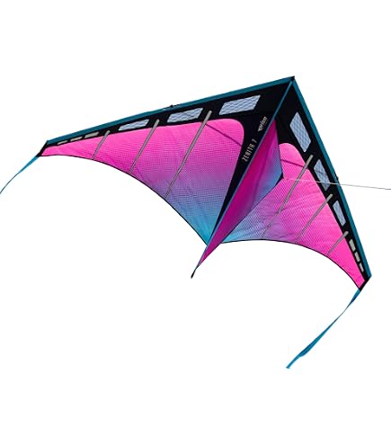 Prism Kite – Queue De Cerf-volant Tubulaire 22,9 M – Rayures Noir/blanc Et Pointe Jaune Fluo – Clip Pivotant – Pour Cerfs-volants 1 Ou 2 Lignes