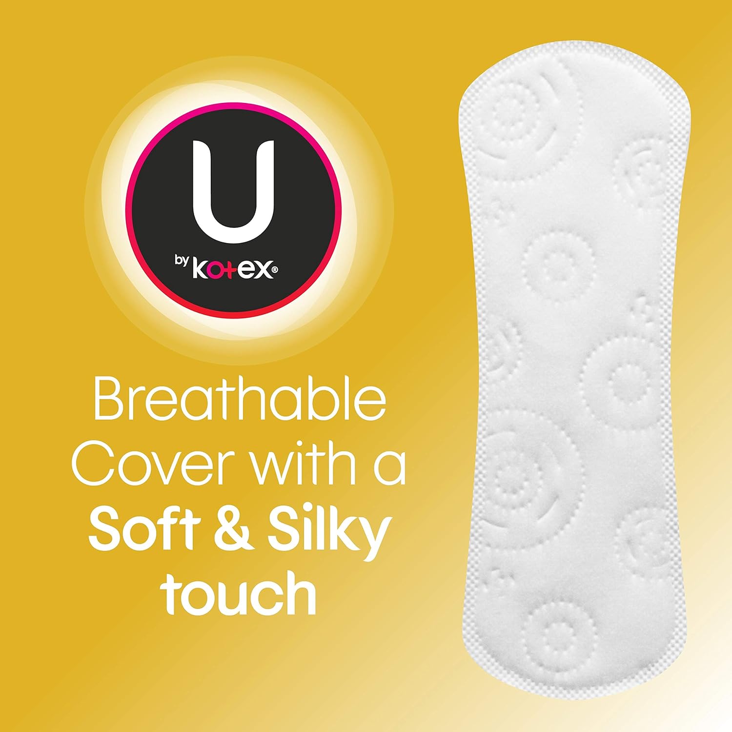 U by Kotex Lightdays Panty Liners, Extra Coverage, Unscented, 112 Count (Packaging May Vary): Health & Personal Care