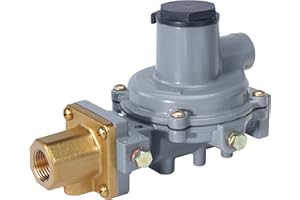 Emerson-Fisher LP-Gas Equipment R232A-HBF Compact Integral 2-Stage Regulator, 9.5-13" W.C Spring, POL x 1/2" NPT