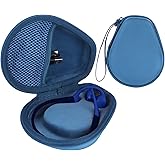 RIYADAone Hard Case Replacement for SHOKZ OpenRun Pro 2 / Pro 2 Mini/OpenMove/OpenRun/OpenSwim Open-Ear Bone Conduction Sport Headphones (Dark Blue Case)