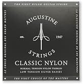 Augustine Strings Classic Black - Low Tension Classical Guitar Strings - The Original Nylon String - 1 Set