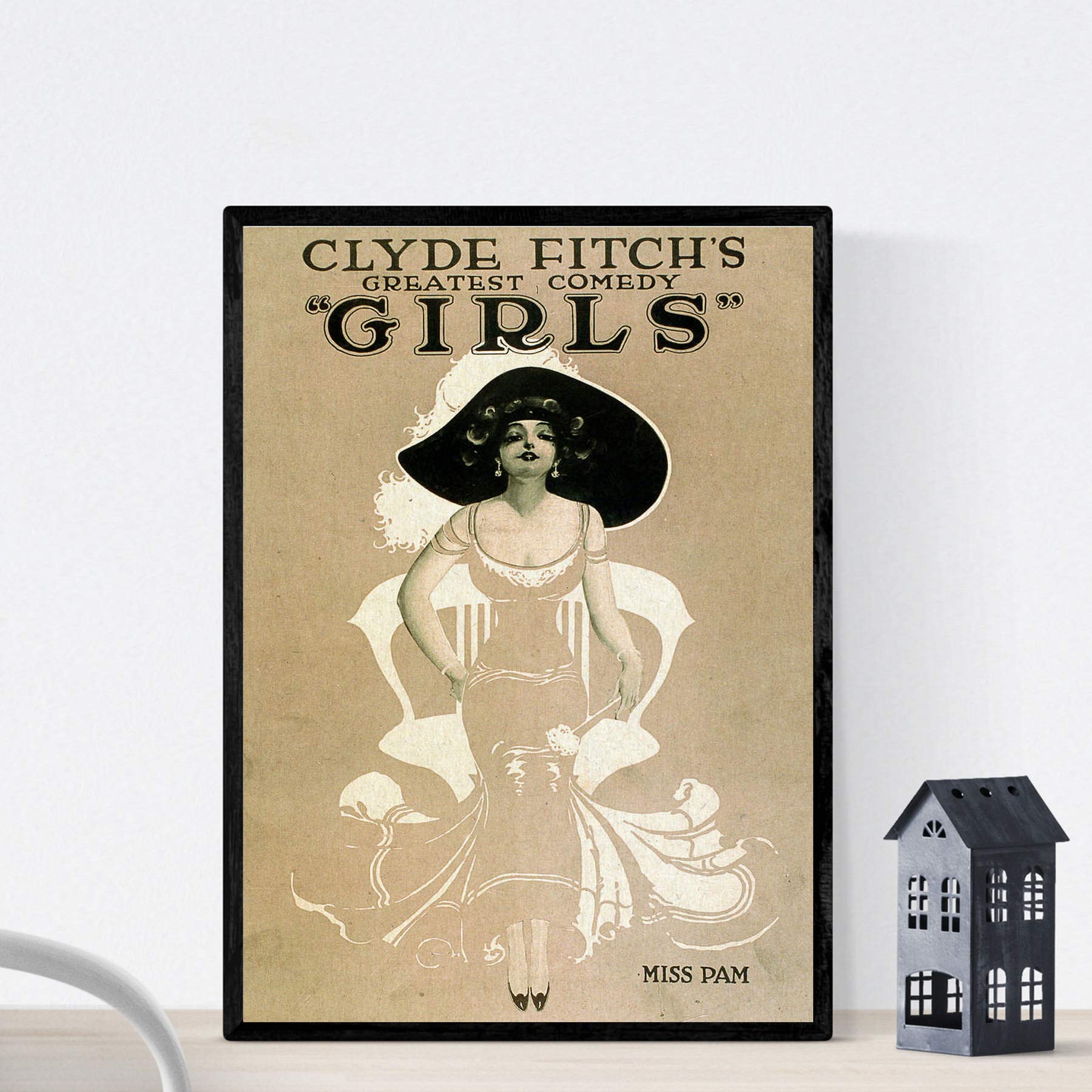 Nacnic Vintage Poster Vintage Poster Girls Broadway 3". A4 size